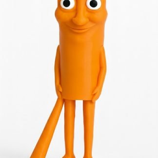 Tung Tung Tung Sahur Boneco Brainrot Italiano Cor Laranja