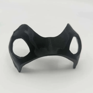 mascara de super-heroi preta